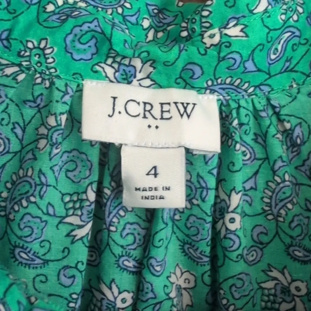 J. Crew Factory Paisley Dress with Pockets 4 - Picture 5 of 10